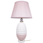 Настольная лампа керамическая Pink lampshade варинант исполнения - 2 | Loft Concept во Владивостоке