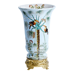 Ваза из фарфора с бронзовыми элементами Tropical Garden варинант исполнения - 1 | Loft Concept во Владивостоке