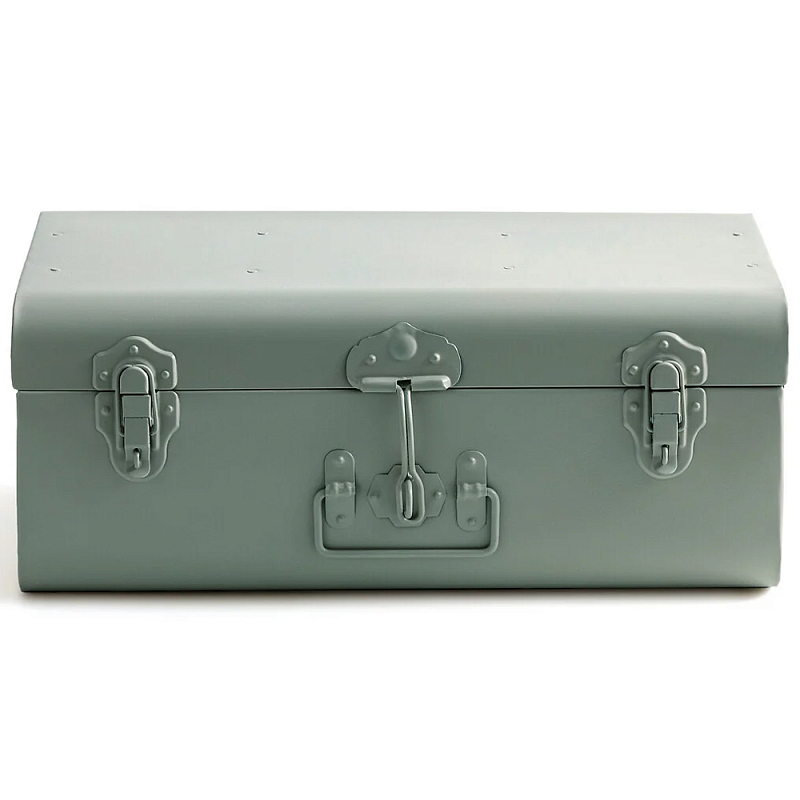 Металлический сундук Metal Chest Green Зеленый шалфей Металлический сундук Metal Chest Green Зеленый шалфей во Владивостоке | Loft Concept