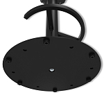 Барный стул вращающийся со спинкой и подлокотниками Douglas Rhombus Черный Велюр варинант исполнения - 8 | Loft Concept во Владивостоке