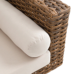 Трехместный садовый диван из плетеного пластика Matteo варинант исполнения - 3 | Loft Concept во Владивостоке