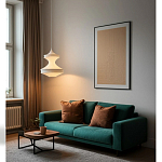 Подвесной вязаный белый светильник «Моника» варинант исполнения - 2 | Loft Concept во Владивостоке