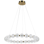 Светодиодная кольцевая люстра с круглыми плафонами Crystal Globule Chandelier варинант исполнения - 4 | Loft Concept во Владивостоке