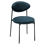 Стул металлический с мягкой спинкой и сиденьем из велюра Alfie Chair варинант исполнения - 3 | Loft Concept во Владивостоке