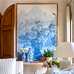 Обои ручная роспись Le Brésil Mer Bleue варинант исполнения - 3 | Loft Concept во Владивостоке