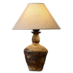 Настольная лампа с керамическим фактурным основанием и тканевым абажуром Eastern Tale варинант исполнения - 6 | Loft Concept во Владивостоке