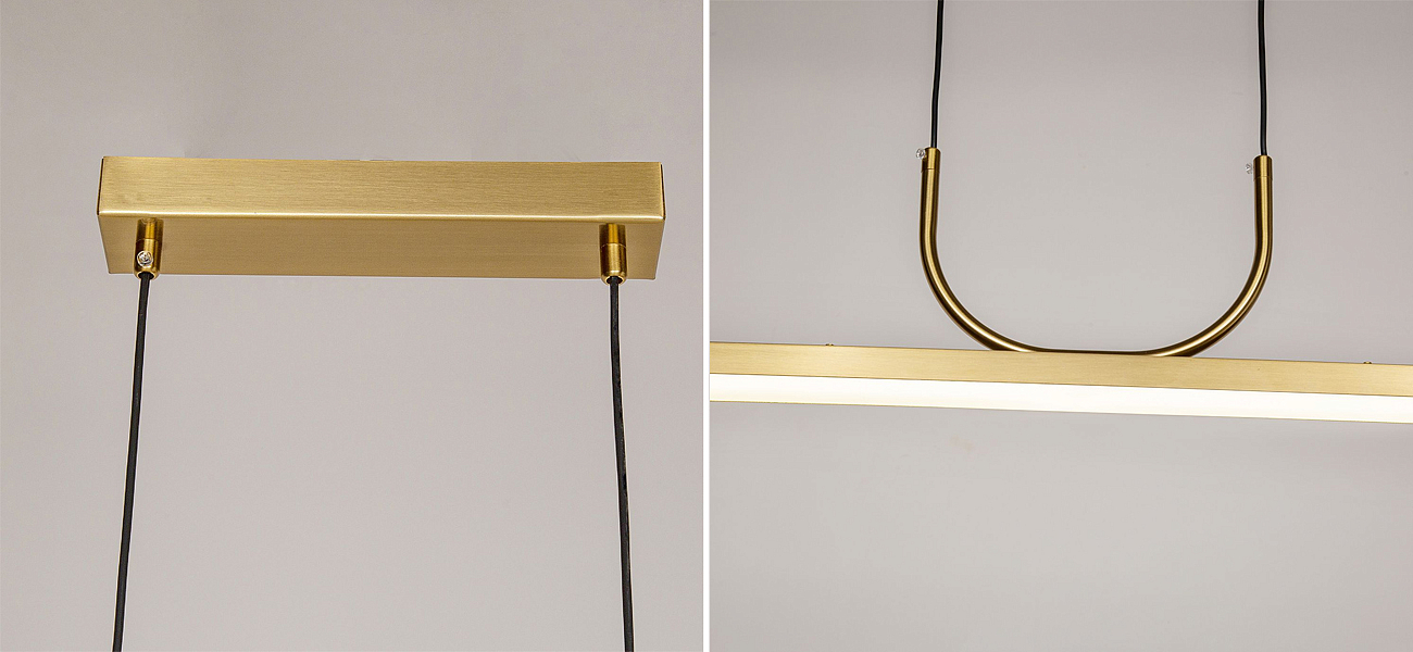 Минималистичная золотая люстра Trumpet tube Минималистичная золотая люстра Trumpet tube - Loft-Concept во Владивостоке
