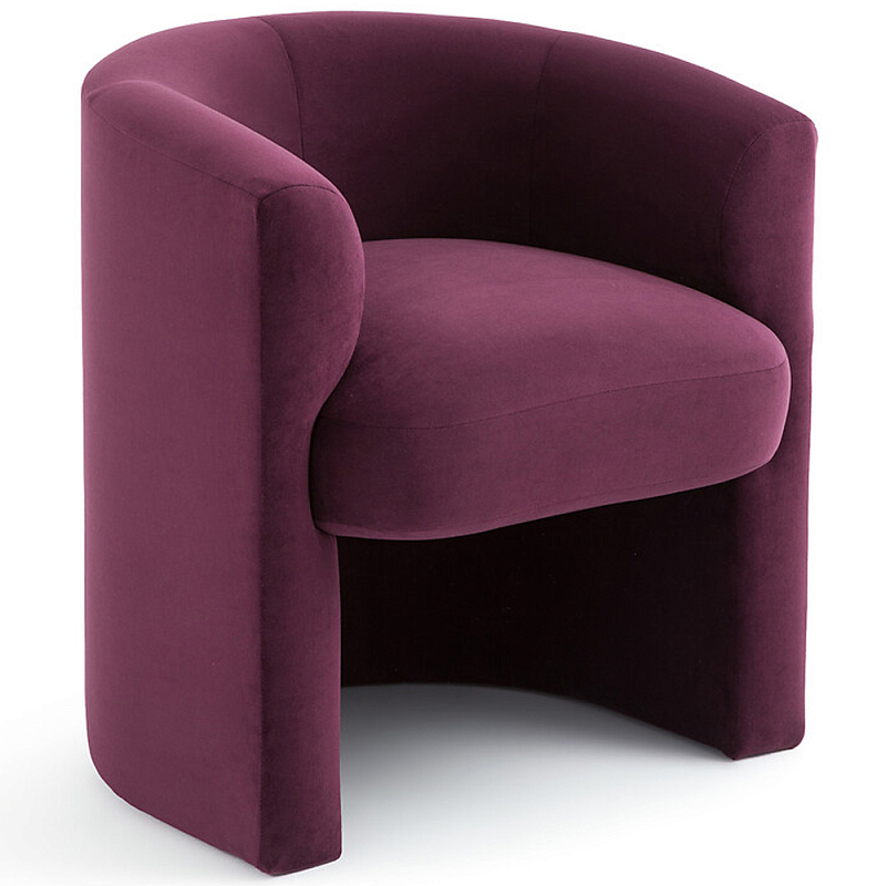 Кресло полукруглое Fiorello Armchair Сливовый Горчичный Кресло полукруглое Fiorello Armchair Сливовый Горчичный во Владивостоке | Loft Concept