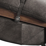 Кресло Duncan винтажная черная кожа варинант исполнения - 5 | Loft Concept во Владивостоке