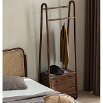 Вешалка деревянная с 2- мя ящиками Moon Walnut Furniture варинант исполнения - 11 | Loft Concept во Владивостоке