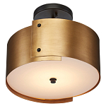 Потолочный светильник круглый светодиодный Semicircular Gold Panels старинная латунь варинант исполнения - 2 | Loft Concept во Владивостоке