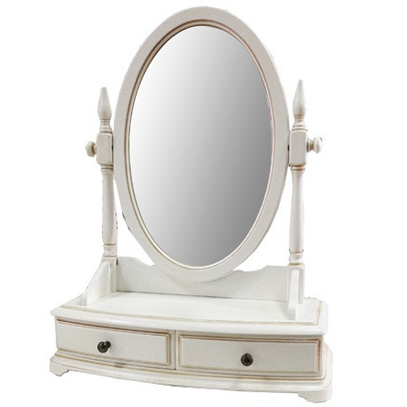 Овальное настольное зеркало из массива дерева Guirlande de Roses Mirror Зеркало ivory ( слоновая кость ) Овальное настольное зеркало из массива дерева Guirlande de Roses Mirror Зеркало ivory ( слоновая кость ) во Владивостоке | Loft Concept