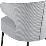 Современное мягкое кресло на металлических ножках Rakush Grey варинант исполнения - 7 | Loft Concept во Владивостоке