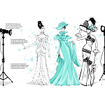 Megan Hess. Audrey Hepburn варинант исполнения - 2 | Loft Concept во Владивостоке