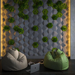 Гипсовая 3D Панель M-30 варинант исполнения - 1 | Loft Concept во Владивостоке