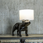 Настольная лампа COLLECTION OF DOGS с абажуром Бульдог варинант исполнения - 3 | Loft Concept во Владивостоке