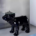 Дизайнерский журнальный стол с основанием в виде собаки Tufetic варинант исполнения - 1 | Loft Concept во Владивостоке