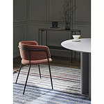 Стул полукруглый мягкий с буклированной обивкой Chair with Boucle Upholstery варинант исполнения - 4 | Loft Concept во Владивостоке