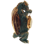 Часы в виде дракона Green Dragon with Clock варинант исполнения - 3 | Loft Concept во Владивостоке