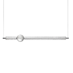 Подвесной светильник линейный с шарообразным рифленым плафоном Crystal Globule варинант исполнения - 1 | Loft Concept во Владивостоке