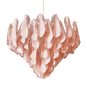 Люстра из стекляных розовых лепестков Petalled Illuminator