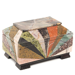 Шкатулка из натурального камня змеевик Stone Casket варинант исполнения - 1 | Loft Concept во Владивостоке