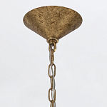 Люстра подвесная с круглыми дисками из серого фактурного стекла с белым матовым шаром внутри Quintiesse варинант исполнения - 4 | Loft Concept во Владивостоке