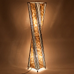 Торшер из перламутра на металлическом каркасе Indonesian Wave варинант исполнения - 4 | Loft Concept во Владивостоке