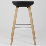 Барный стул на ножках из натурального дерева Boras Black варинант исполнения - 4 | Loft Concept во Владивостоке