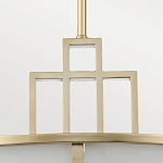 Подвесной светильник цвета латунь с белым матовым плафоном с геометрическим рисунком Feiss варинант исполнения - 4 | Loft Concept во Владивостоке