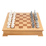 Шахматы Северные народы в ларце из натурального бука Decorative Thematic Chess варинант исполнения - 2 | Loft Concept во Владивостоке