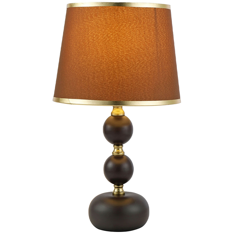 Настольная лампа с абажуром Altera Lampshade Brown Gold Table Lamp Коричневый Золотой Настольная лампа с абажуром Altera Lampshade Brown Gold Table Lamp Коричневый Золотой во Владивостоке | Loft Concept