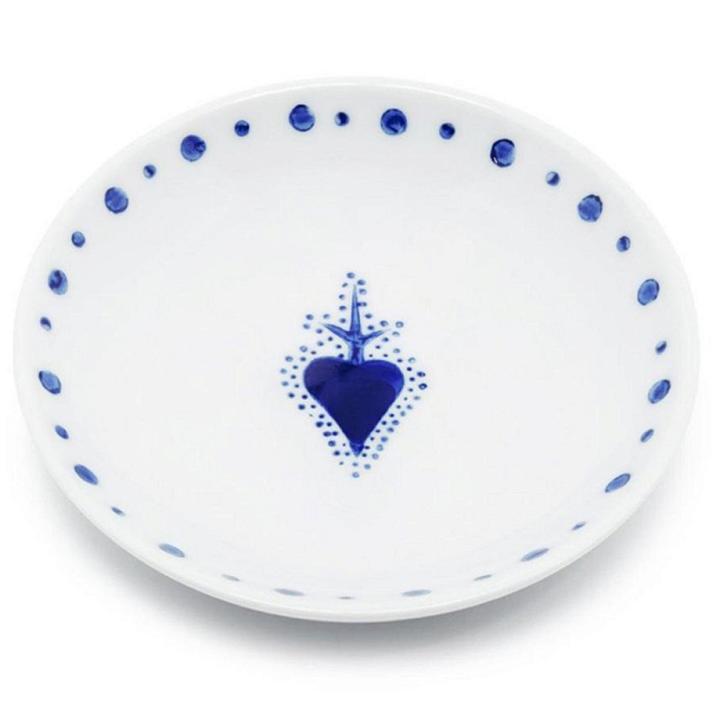 Тарелка Plate Chino Белый Синий Тарелка Plate Chino Белый Синий во Владивостоке | Loft Concept