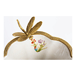 Ваза из фарфора с бронзовой стрекозой  Paradise Dragonfly варинант исполнения - 4 | Loft Concept во Владивостоке