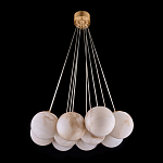 Люстра подвесная круглая с сферическими плафонами из натурального камня Glowing Spheres варинант исполнения - 12 | Loft Concept во Владивостоке