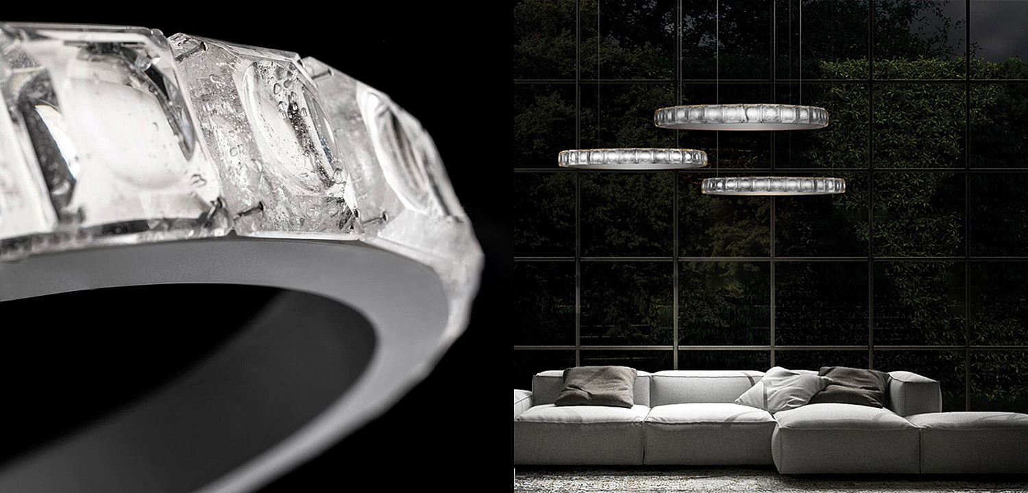 Люстра Ring horizontal silver chandelier Люстра Ring horizontal silver chandelier - Loft-Concept во Владивостоке