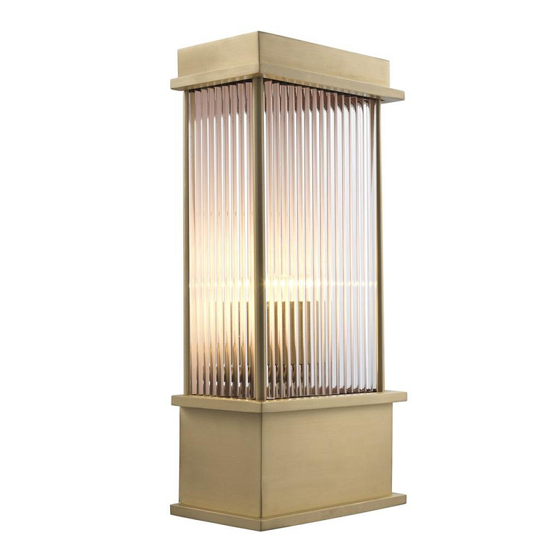 Бра Eichholtz Wall Lamp Jeremy Matte brass Латунь Прозрачный (Transparent) Бра Eichholtz Wall Lamp Jeremy Matte brass Латунь Прозрачный (Transparent) во Владивостоке | Loft Concept