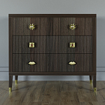 Бельевой Комод с 4 ящиками Elsa Dreams Walnut варинант исполнения - 5 | Loft Concept во Владивостоке