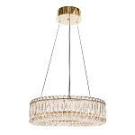 Люстра подвесная круглая из прозрачного хрусталя с золотым корпусом Selfsufficient варинант исполнения - 4 | Loft Concept во Владивостоке