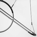 Светодиодная люстра Black LED Circle and Oval Lamp варинант исполнения - 5 | Loft Concept во Владивостоке