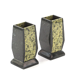 Настольный письменный набор из змеевика с часами и таблетницей Successful Leader варинант исполнения - 3 | Loft Concept во Владивостоке