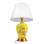 Настольная лампа желтая с изображением птиц Slip Away варинант исполнения - 3 | Loft Concept во Владивостоке