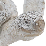 Статуэтка черепаха с ажурным панцирем и детализированной текстурой в белом цвете Marine Accessories варинант исполнения - 5 | Loft Concept во Владивостоке