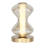 Настольная лампа светодиодная с волнообразным стеклянным плафоном Amphora of Light варинант исполнения - 1 | Loft Concept во Владивостоке