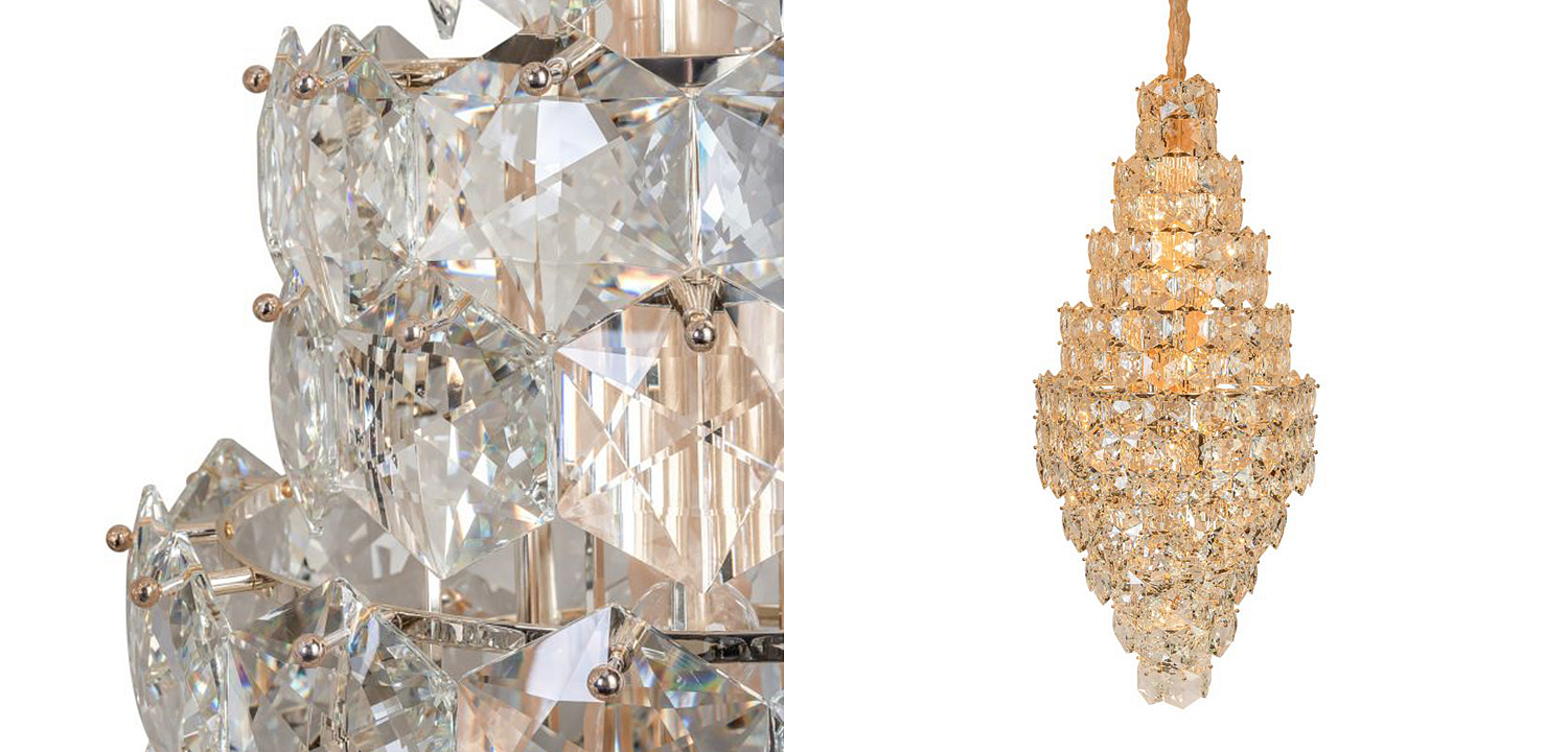 Люстра Tiers Crystal Light Chandelier 65 Люстра Tiers Crystal Light Chandelier 65 - Loft-Concept во Владивостоке