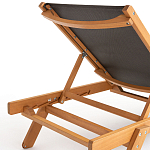 Шезлонг из текстиля и эвкалипта Power of Nature варинант исполнения - 4 | Loft Concept во Владивостоке