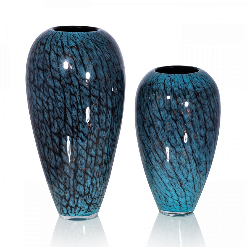 Стеклянная ваза Chrysalis Бирюзовый во Владивостоке | Loft Concept 