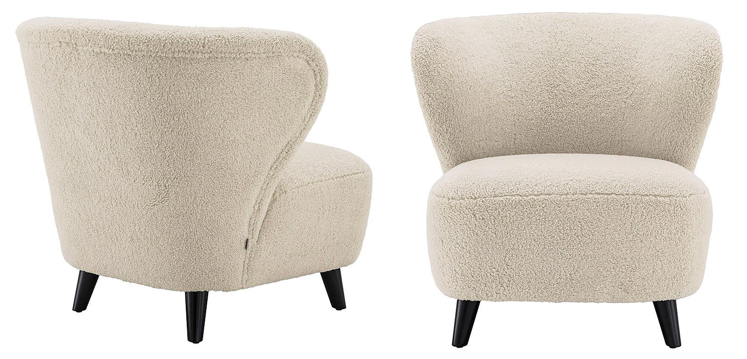 Кресло Eichholtz Chair Hydra Бежевый Черный Кресло Eichholtz Chair Hydra Бежевый Черный - Loft-Concept во Владивостоке
