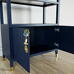 Стеллаж со стеклянными полками Elsa Dreams Blue варинант исполнения - 5 | Loft Concept во Владивостоке