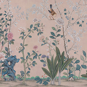 Обои ручная роспись Cecily pink